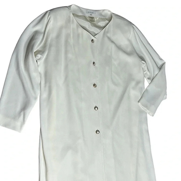 Vintage ROUIE dress, women size 20.Partial button front,long sleeve,maxi - Picture 9 of 13